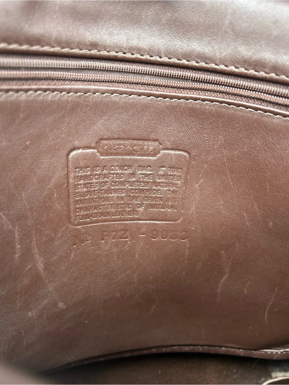 Coach Brown Leather Messenger Crossbody Bag for Men